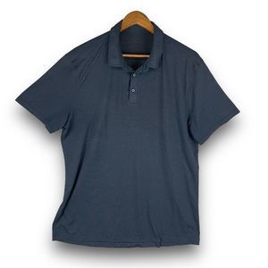 Men’s Lululemon Performance Polo Shirt Size XL Navy Blue